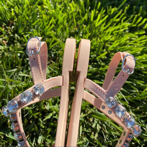 STUART WEITZMAN Jaide Gem jelly sandals SIZE 6 womens like new - Picture 7 of 10